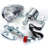 Maxbell Dynamo Bike Light Set with Included Wiring Eco Friendly Waterproof Headlight Style A
