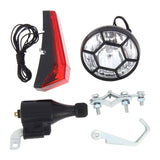 Maxbell Dynamo Bike Light Set with Included Wiring Eco Friendly Waterproof Headlight Style B