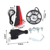 Maxbell Dynamo Bike Light Set with Included Wiring Eco Friendly Waterproof Headlight Style B