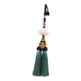 Maxbell Car Rearview Mirror Charm Pendant Feng Shui Decor Rear View Mirror Pendant Green