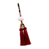 Maxbell Car Rearview Mirror Charm Pendant Feng Shui Decor Rear View Mirror Pendant Dark red