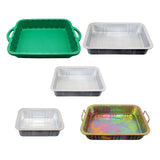 Maxbell Engine Oil Drain Pan Rectangle Oil Drip Pan for Truck Motorbike Vehicle Green