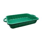 Maxbell Engine Oil Drain Pan Rectangle Oil Drip Pan for Truck Motorbike Vehicle Green