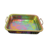 Maxbell Engine Oil Drain Pan Rectangle Oil Drip Pan for Truck Motorbike Vehicle Multicolor