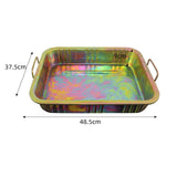 Maxbell Engine Oil Drain Pan Rectangle Oil Drip Pan for Truck Motorbike Vehicle Multicolor