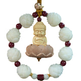 Maxbell Car Rearview Mirror Pendant Universal Gift Feng Shui Dangling Car Decoration Buddha