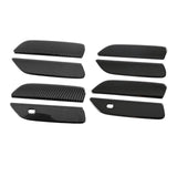 Maxbell 4x Car Door Handle Bowl Covers Replaces Car Accessories for Byd Dolphin Black Carbon Fiber