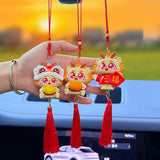 Maxbell Dragon Statue Car Pendant Decorative Gift Cartoon Spring Festival Decoration Style A