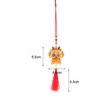 Maxbell Dragon Statue Car Pendant Decorative Gift Cartoon Spring Festival Decoration Style B