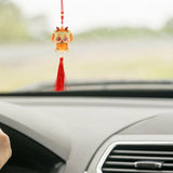 Maxbell Dragon Statue Car Pendant Decorative Gift Cartoon Spring Festival Decoration Style B