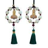 Maxbell Car Rearview Mirror Pendant Charm Dangling Gift Car Accessories for SUV Style A