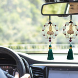 Maxbell Car Rearview Mirror Pendant Charm Dangling Gift Car Accessories for SUV Style A