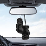 Maxbell Car Rearview Mirror Pendant Gift Hanging Cord Accessories Ornament Keychains Black