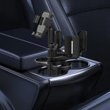 Maxbell Car Cup Holder Expander with Phone Holder for Mugs Coffee Cups Snacks