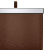 Maxbell Car Trash Can Hanging Vehicle Rubbish Container for Office Camping Auto Brown