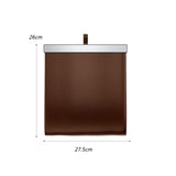 Maxbell Car Trash Can Hanging Vehicle Rubbish Container for Office Camping Auto Brown