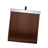 Maxbell Car Trash Can Hanging Vehicle Rubbish Container for Office Camping Auto Brown