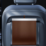 Maxbell Car Trash Can Hanging Vehicle Rubbish Container for Office Camping Auto Brown