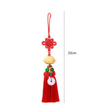 Maxbell Car Pendant Lotus Shape Lucky Car Dangling Ornament Rear View Mirror Pendant Red