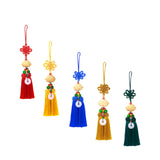 Maxbell Car Pendant Lotus Shape Lucky Car Dangling Ornament Rear View Mirror Pendant Red