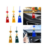 Maxbell Car Pendant Lotus Shape Lucky Car Dangling Ornament Rear View Mirror Pendant Red