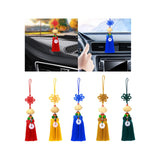 Maxbell Car Pendant Lotus Shape Lucky Car Dangling Ornament Rear View Mirror Pendant Red