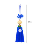 Maxbell Car Pendant Lotus Shape Lucky Car Dangling Ornament Rear View Mirror Pendant Blue