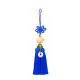 Maxbell Car Pendant Lotus Shape Lucky Car Dangling Ornament Rear View Mirror Pendant Blue