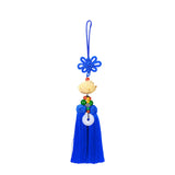 Maxbell Car Pendant Lotus Shape Lucky Car Dangling Ornament Rear View Mirror Pendant Blue