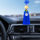 Maxbell Car Pendant Lotus Shape Lucky Car Dangling Ornament Rear View Mirror Pendant Blue