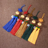 Maxbell Car Pendant Lotus Shape Lucky Car Dangling Ornament Rear View Mirror Pendant Earthy yellow