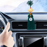 Maxbell Car Pendant Lotus Shape Lucky Car Dangling Ornament Rear View Mirror Pendant Green