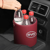 Maxbell Car Garbage Can Front Seat Travel Essentials Car Storage Bucket for Byd red