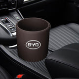 Maxbell Car Garbage Can Front Seat Travel Essentials Car Storage Bucket for Byd dark brown