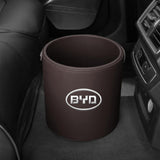 Maxbell Car Garbage Can Front Seat Travel Essentials Car Storage Bucket for Byd dark brown