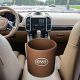 Maxbell Car Garbage Can Front Seat Travel Essentials Car Storage Bucket for Byd brown