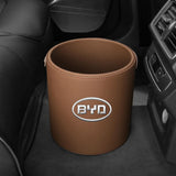 Maxbell Car Garbage Can Front Seat Travel Essentials Car Storage Bucket for Byd brown