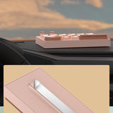Maxbell Temporary Car Phone Number Keyboard Automobile Parking Phone Number Plate pink