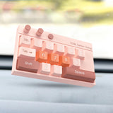 Maxbell Temporary Car Phone Number Keyboard Automobile Parking Phone Number Plate pink