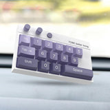 Maxbell Temporary Car Phone Number Keyboard Automobile Parking Phone Number Plate violet