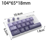 Maxbell Temporary Car Phone Number Keyboard Automobile Parking Phone Number Plate violet