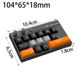 Maxbell Temporary Car Phone Number Keyboard Automobile Parking Phone Number Plate black orange