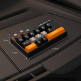 Maxbell Temporary Car Phone Number Keyboard Automobile Parking Phone Number Plate black orange