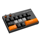 Maxbell Temporary Car Phone Number Keyboard Automobile Parking Phone Number Plate black orange