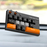 Maxbell Temporary Car Phone Number Keyboard Automobile Parking Phone Number Plate black orange