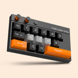 Maxbell Temporary Car Phone Number Keyboard Automobile Parking Phone Number Plate black orange