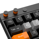 Maxbell Temporary Car Phone Number Keyboard Automobile Parking Phone Number Plate black orange