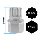 Maxbell Wheel Locking Nut Key Steel Anti Thefts Screw Remover for Audi A3