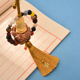 Maxbell Buddha Statue Car Rearview Mirror Pendant Gift Tassel Car Hanging Decoration red tassel