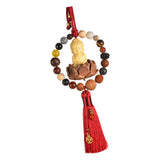 Maxbell Buddha Statue Car Rearview Mirror Pendant Gift Tassel Car Hanging Decoration red tassel